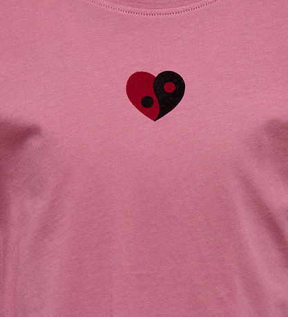 Kids Only T-Shirt - KogSwet - Heather Rose/Heart