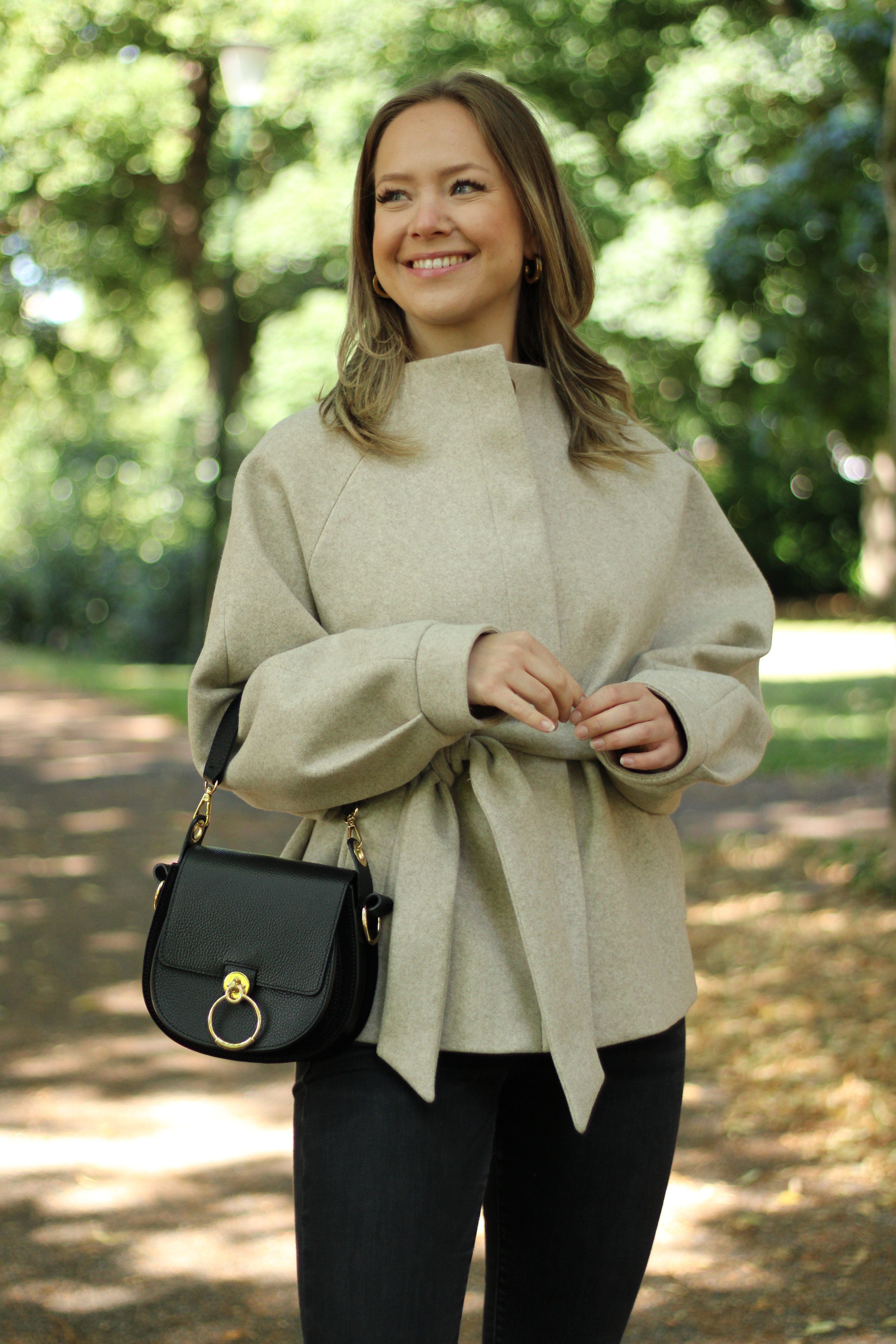 Rino & Pelle - Cornelia Short Coat With Collar - Birch Melange