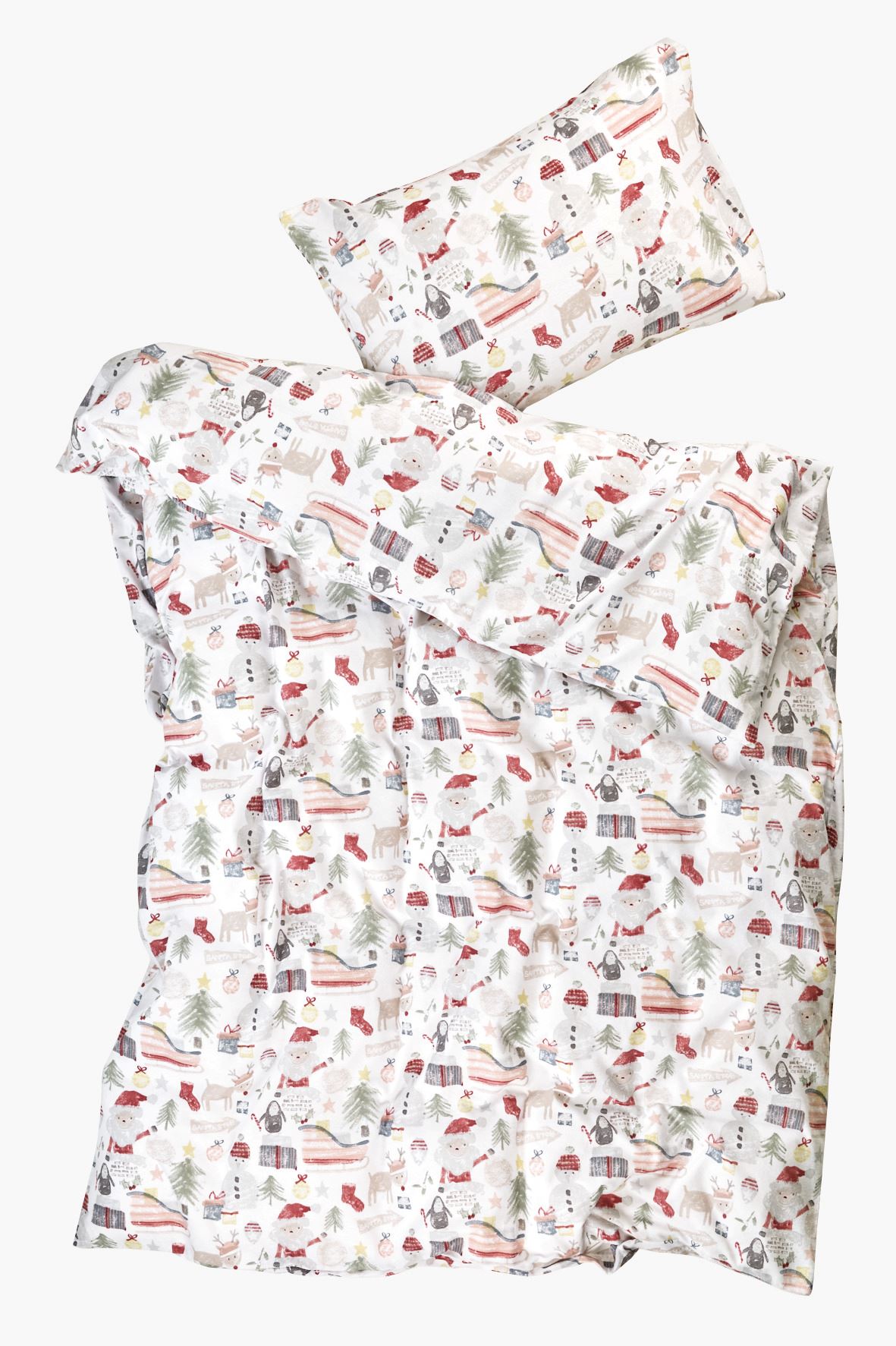 Flanell sengesett              multi - 140x200 cm