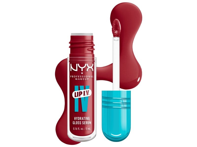 NYX Professional Makeup Lip Gloss IV Serum feuchtigkeitsspe Pflegender Lippenbalsam mit Vitaminen