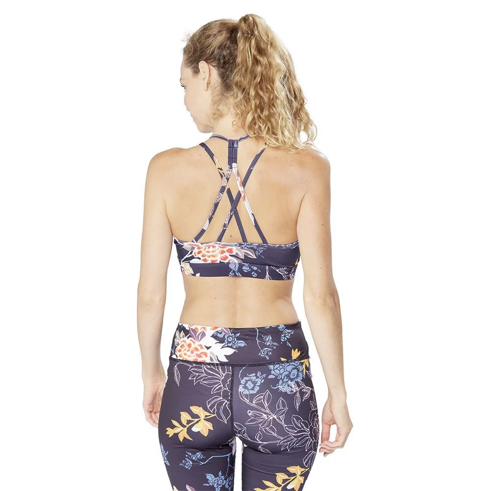 Brassière de sport imprimé fleurs