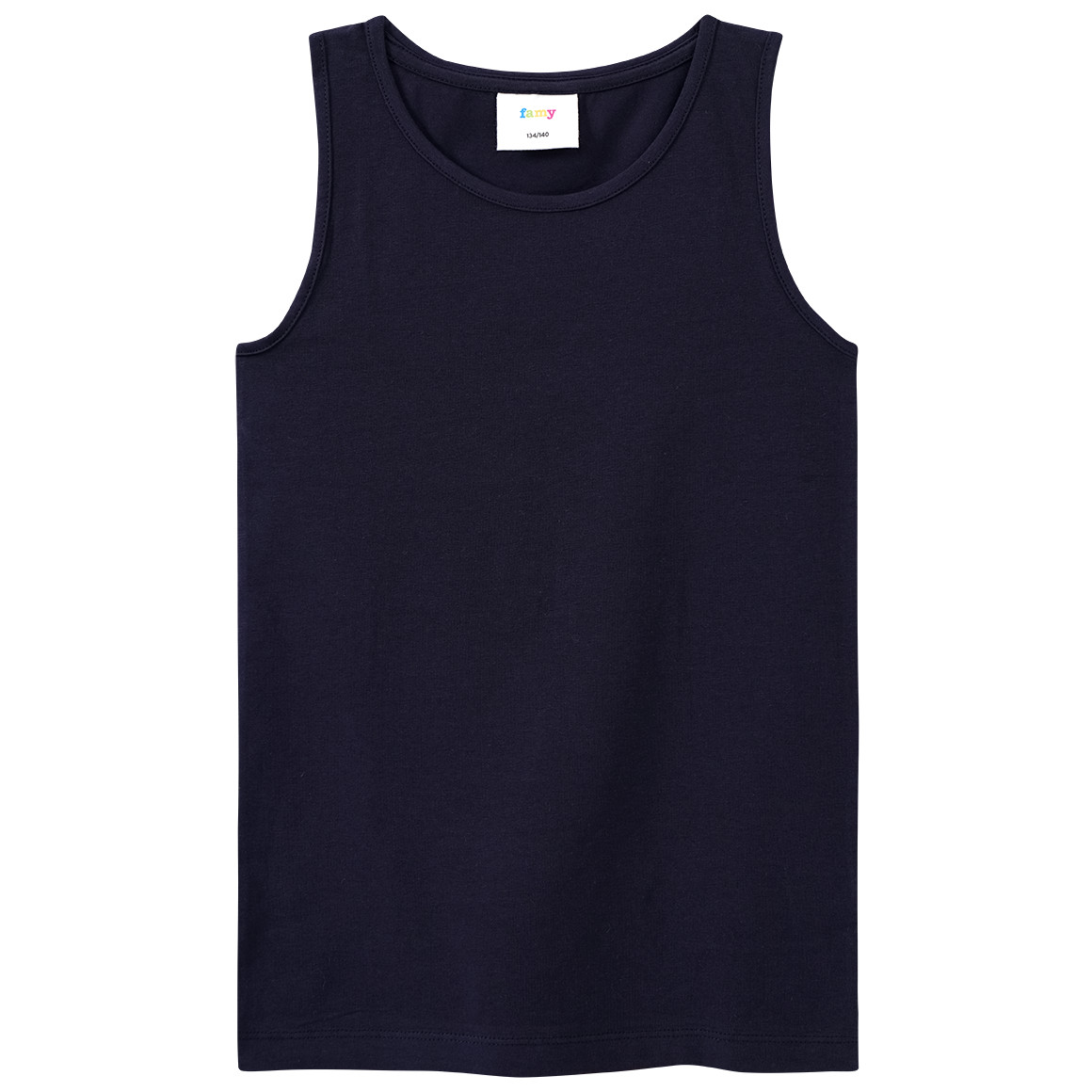 Famy 3 Mädchen Tops im Basic-Look rosa / hellblau / dunkelblau