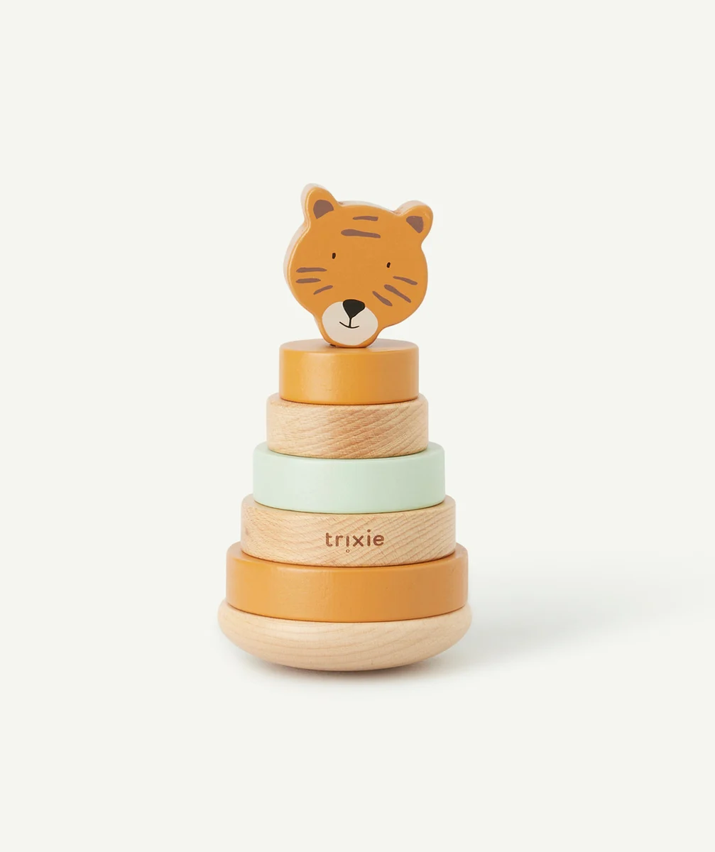 TRIXIETOUR À EMPILER EN BOIS MONSIEUR TIGRE