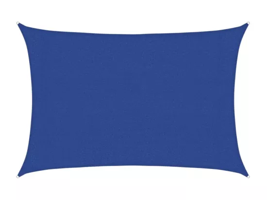 Voile d'ombrage 160 g/m² rectangulaire bleu 3x5 m PEHD