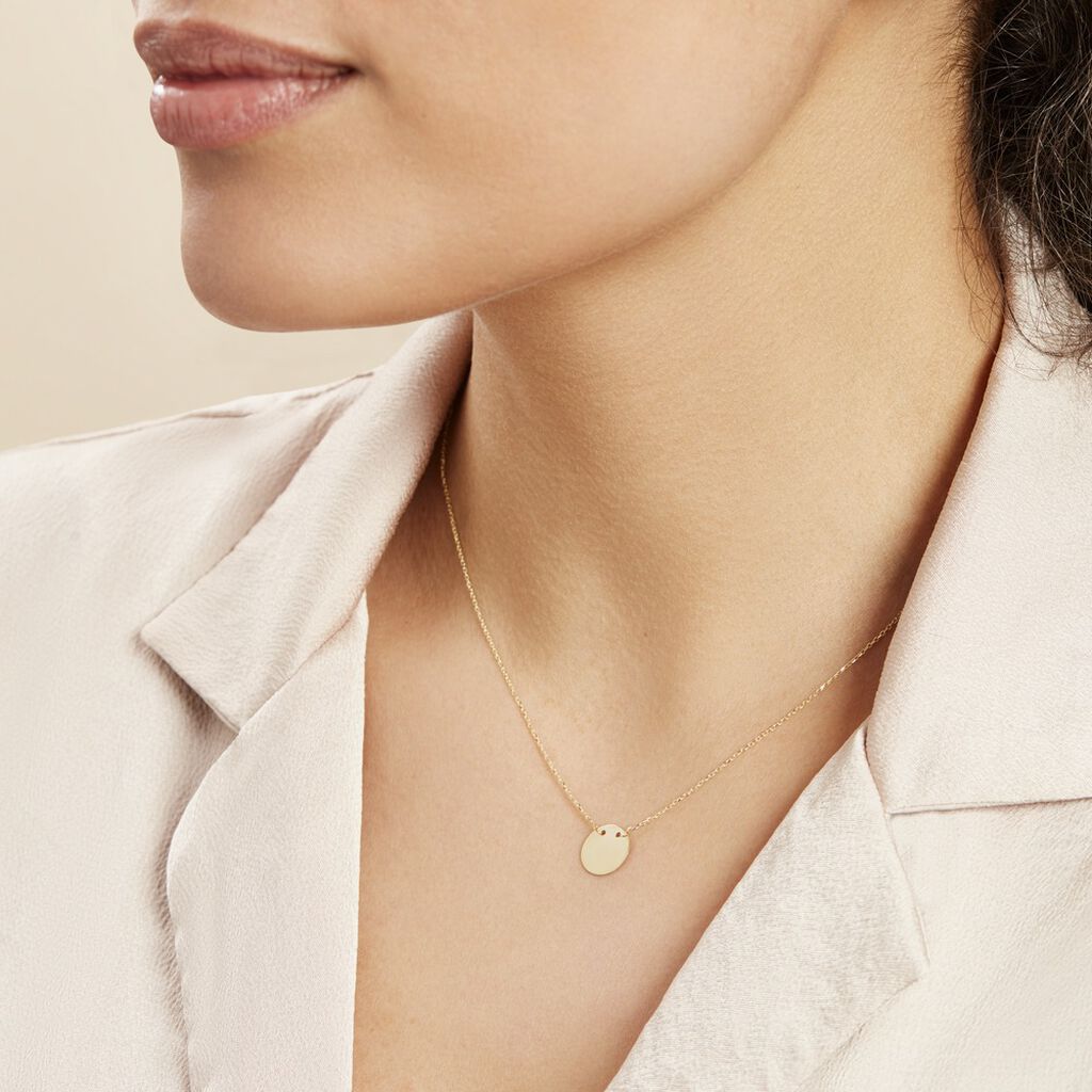 Collier Or Jaune Gravable Sirona