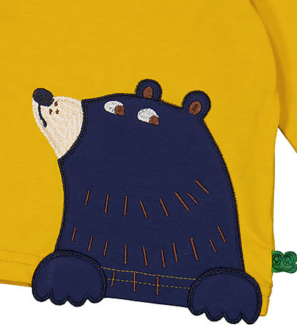 Freds WoRød Bluse - Bear Applique - Mango