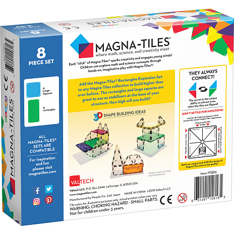 Magna-Tiles Rectangles Expansion - 8 dele
