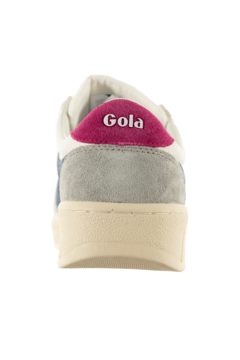 Baskets basses gola grandslam trident he wht/moonlight/fuchsia