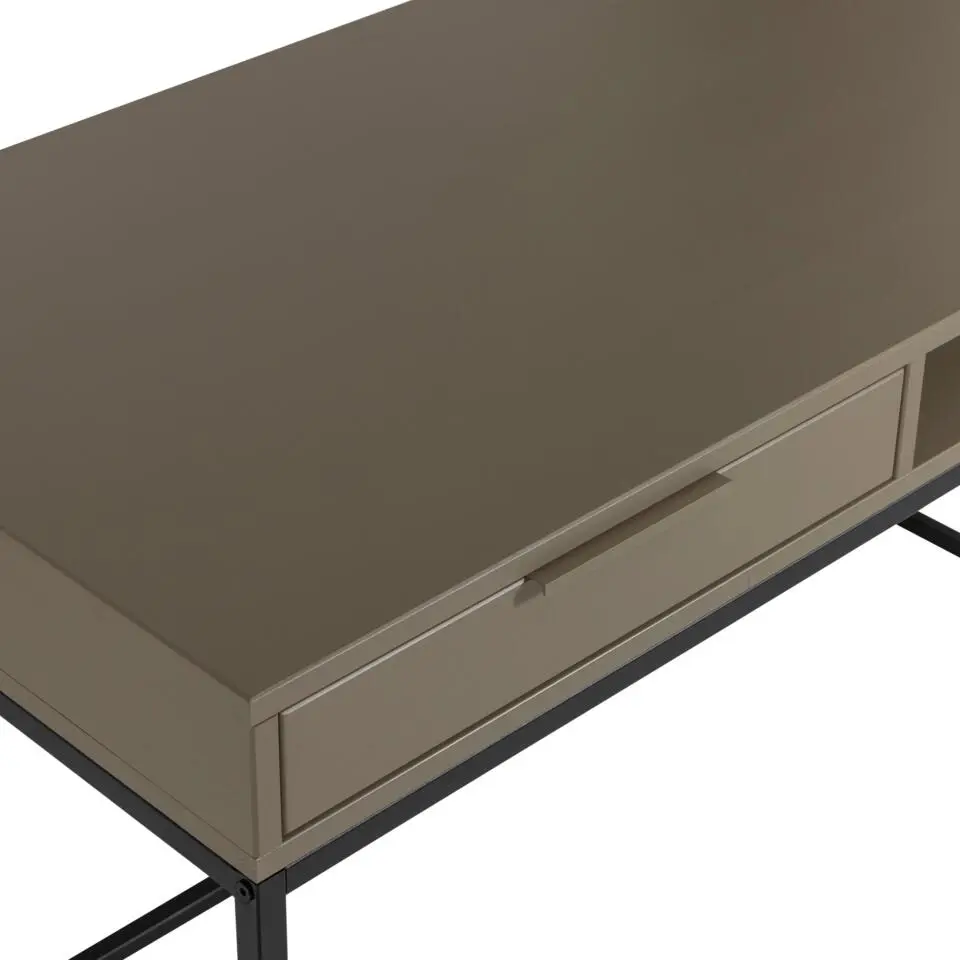 WOOOD Nore Bureau - Grenen - Mud - 75x130x58