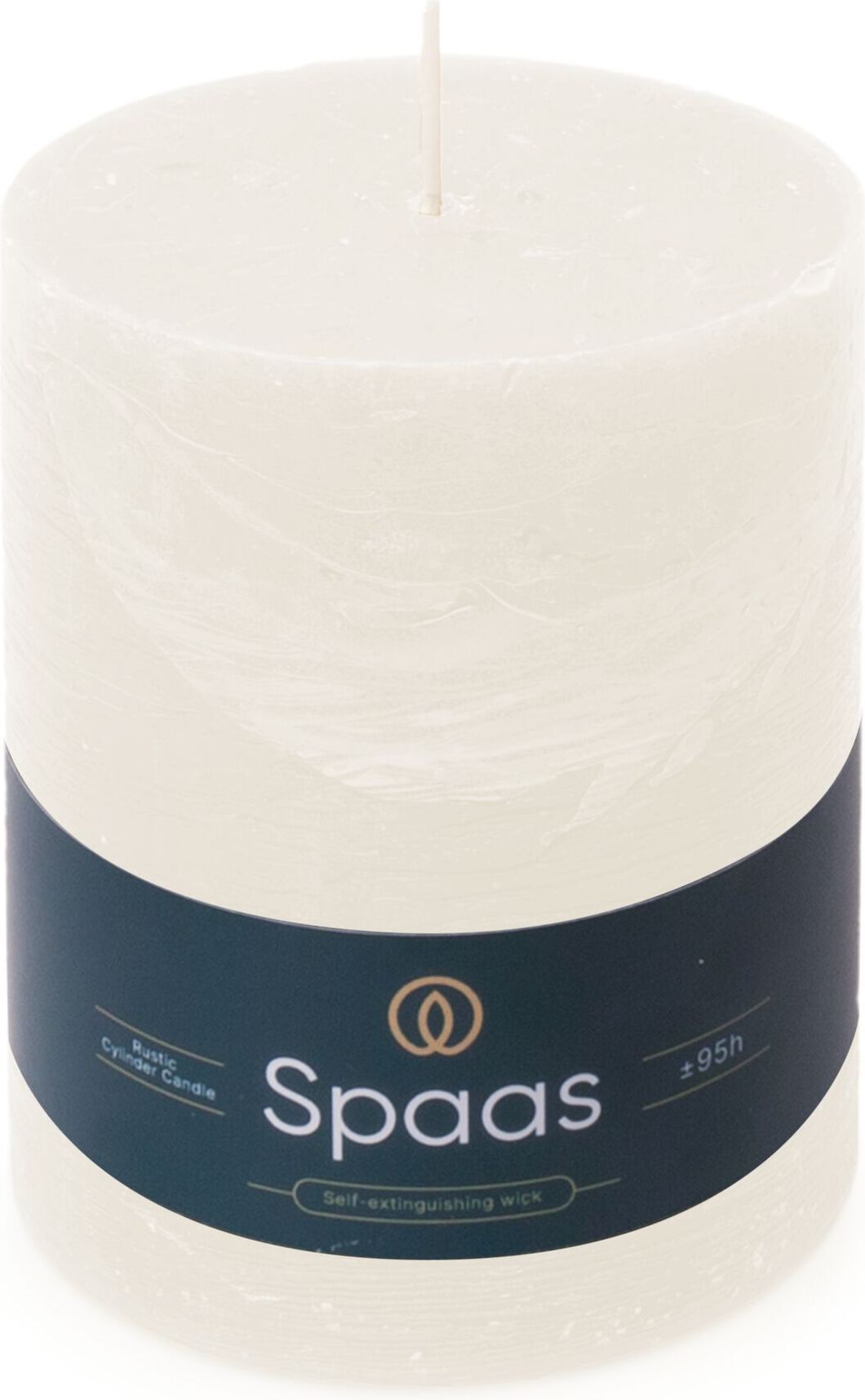 Spaas stompkaars Essential collection wit 95 uur D 10 H 13 cm