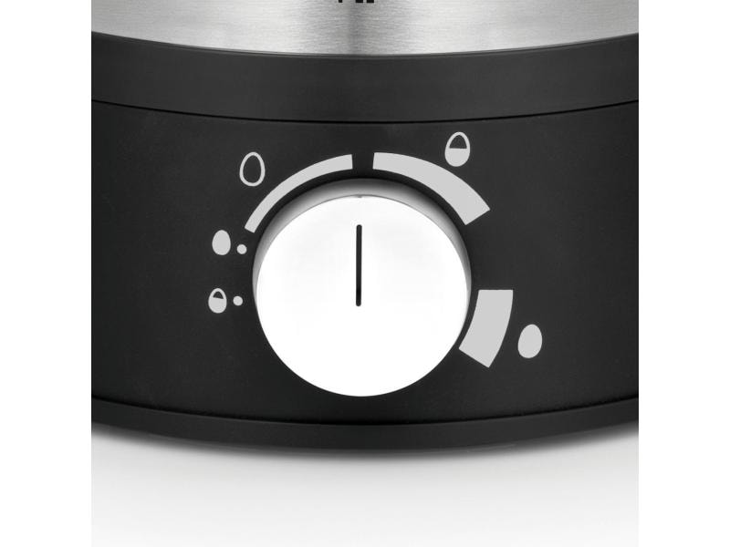 WMF Eierkocher Stelio 7, Schwarz/Silber Eierkocher für bis zu 7 Eier