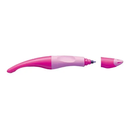STABILO Ergonomischer Tintenroller EASYoriginal, hellpink/dunkelpink, mit Patrone, Linkshänder