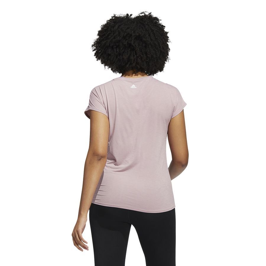 adidas T-shirt d'Entraînement 3-Stripes - Rose/Blanc Femme