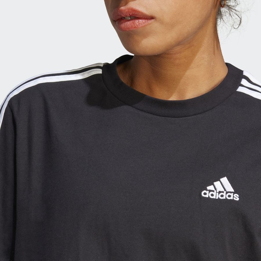 Adidas Robe t-shirt en jersey coupe boyfriend Essentials 3-Stripes