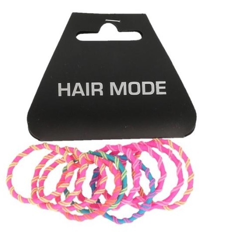 Hair Mode Kids Haarelastiek met Ribbels 10 Stuks