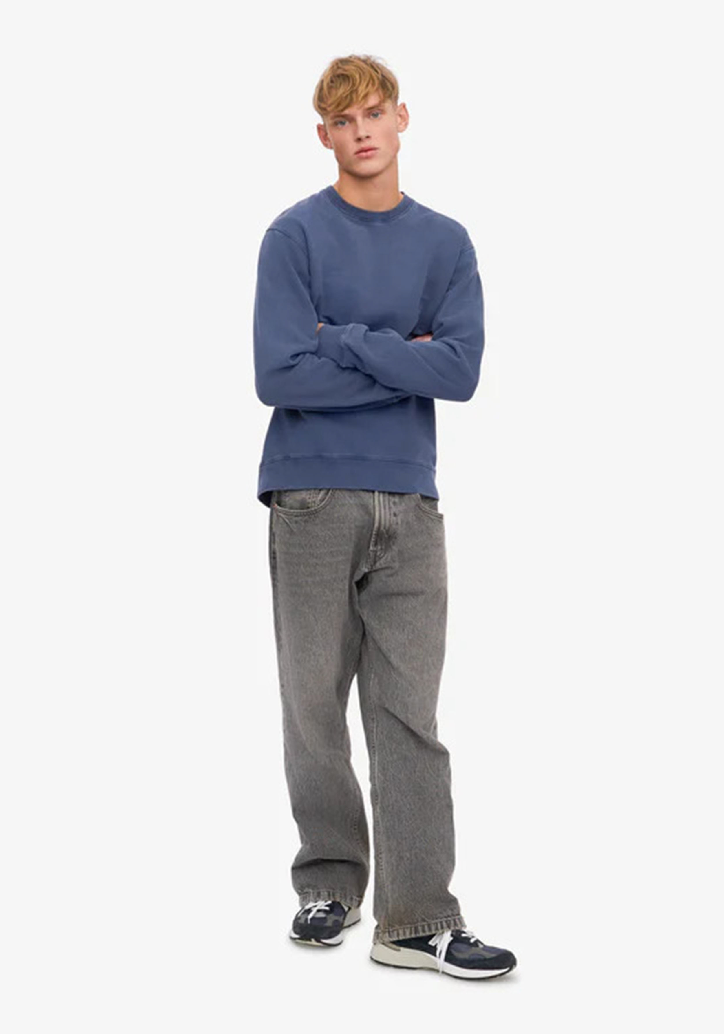 Colorful Standard Herren-Sweatshirt Neptune Blue