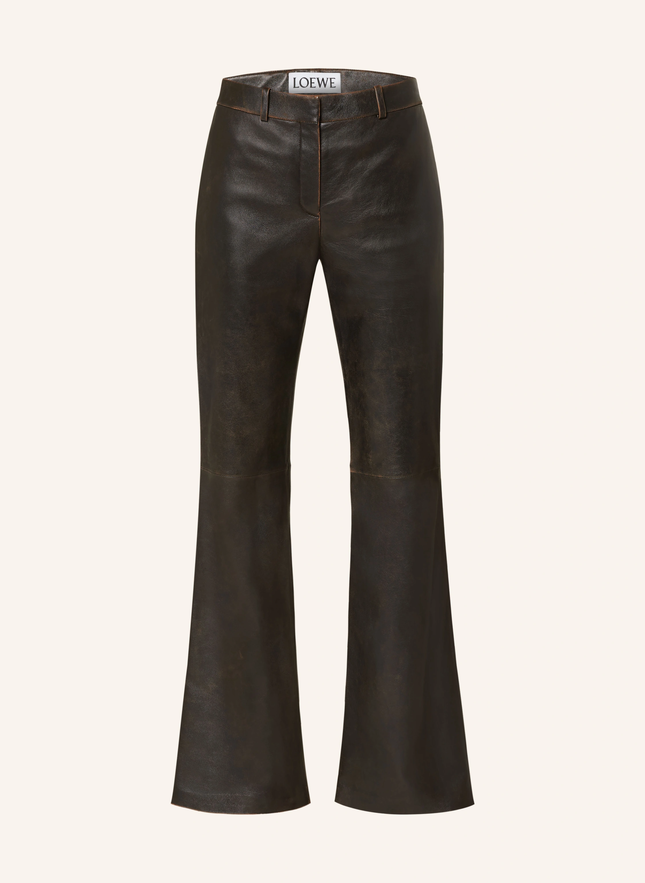 LOEWE Bootcut-Hose aus Leder