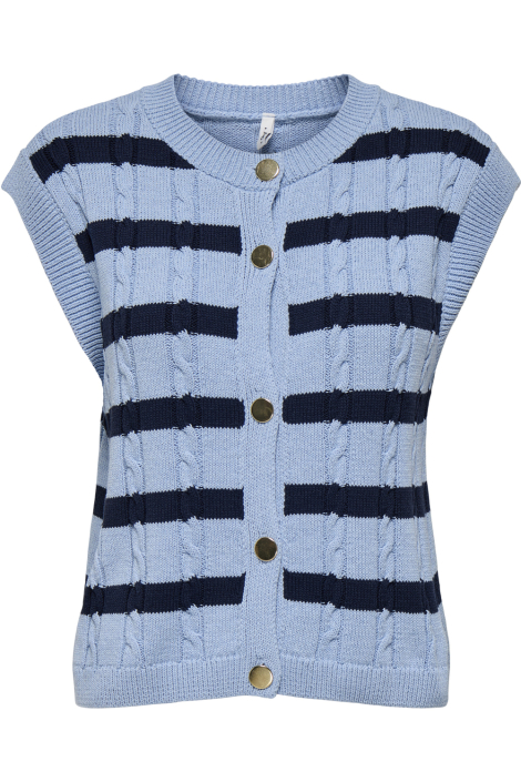 Only blauwe dames gilet