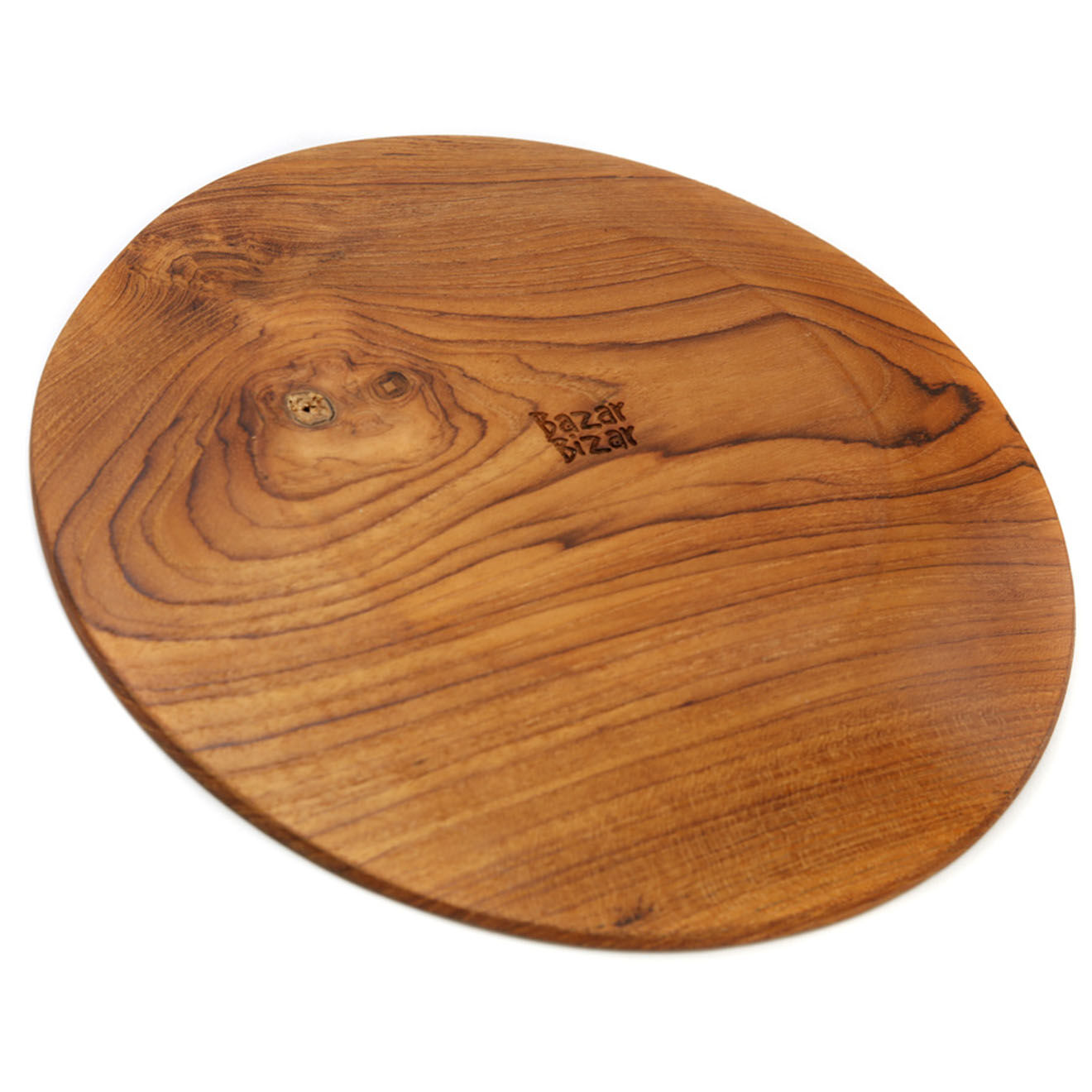 Bazar Bizar Assiette ronde Teak Root beige - D.34.5 cm