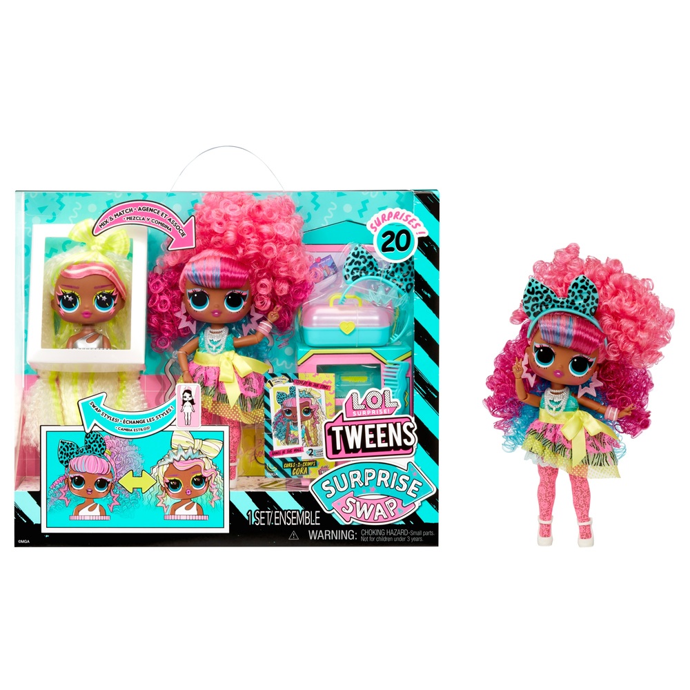 LOL Surprise! Tweens Surprise Tausch-Modepuppe – Curls-2-Crimps Cora
