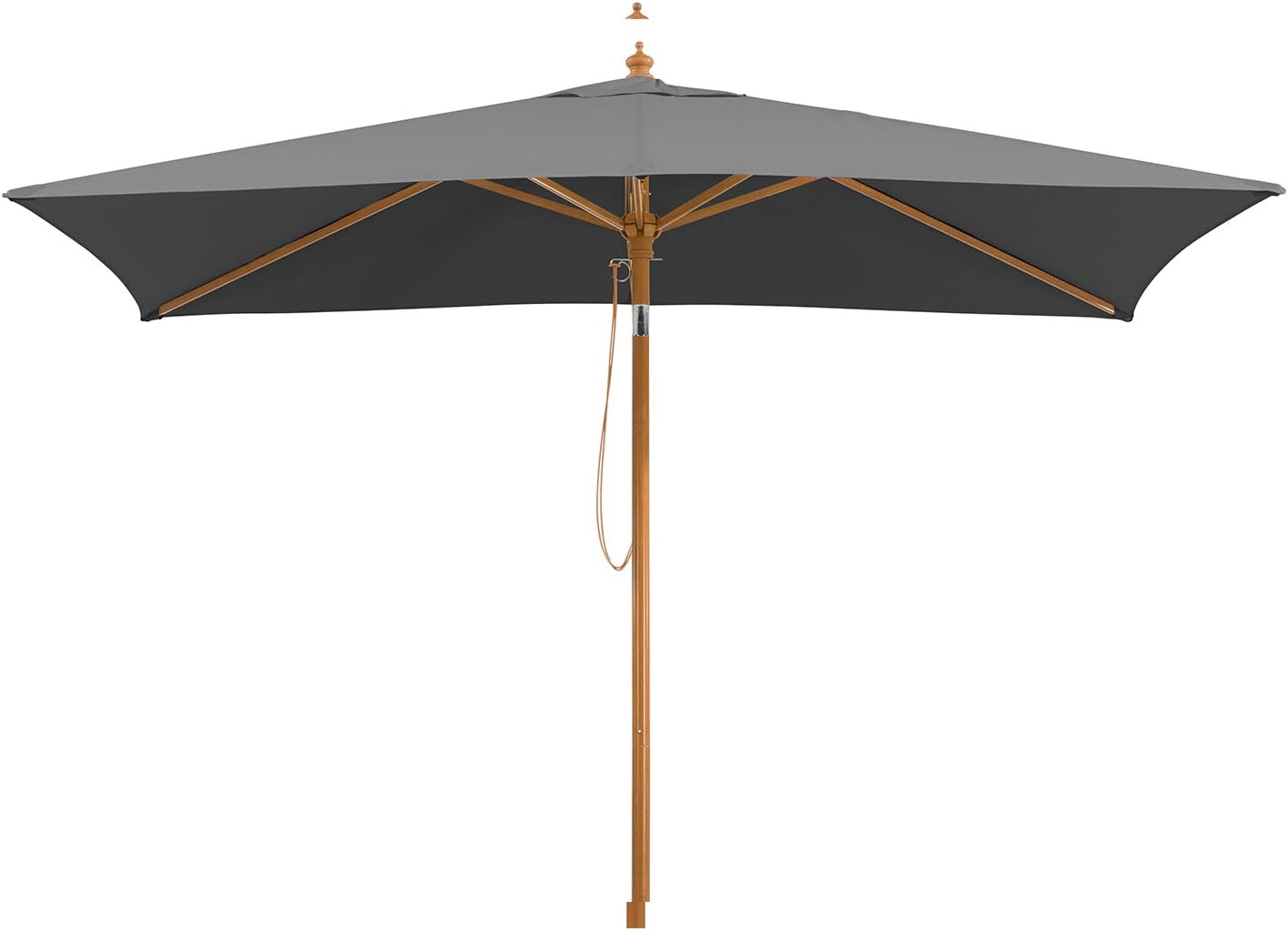 Schneider Sonnenschirm Malaga, anthrazit, 300 x 200 cm rechteckig, 615-15, Gestell Alu/Stahl, Bespannung Polyester, 6.9 kg