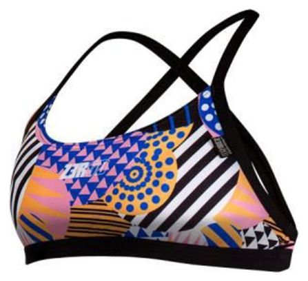 Haut de Maillot de Bain Z3rod Patchwork Multi Couleurs