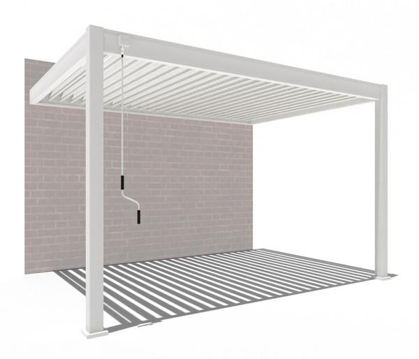 Weide Deluxe Wandpergola Voll-Alu, ca.
