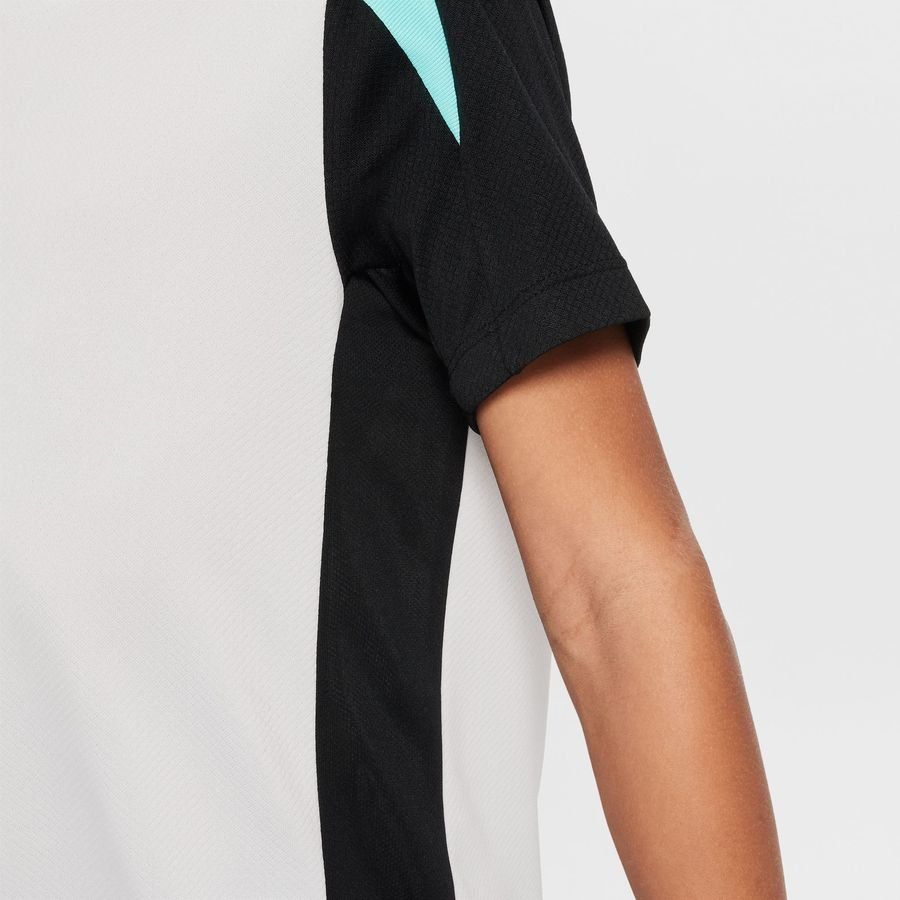 Nike T-shirt d'Entraînement Dri-FIT Strike - Blanc/Noir/Turquoise Enfant