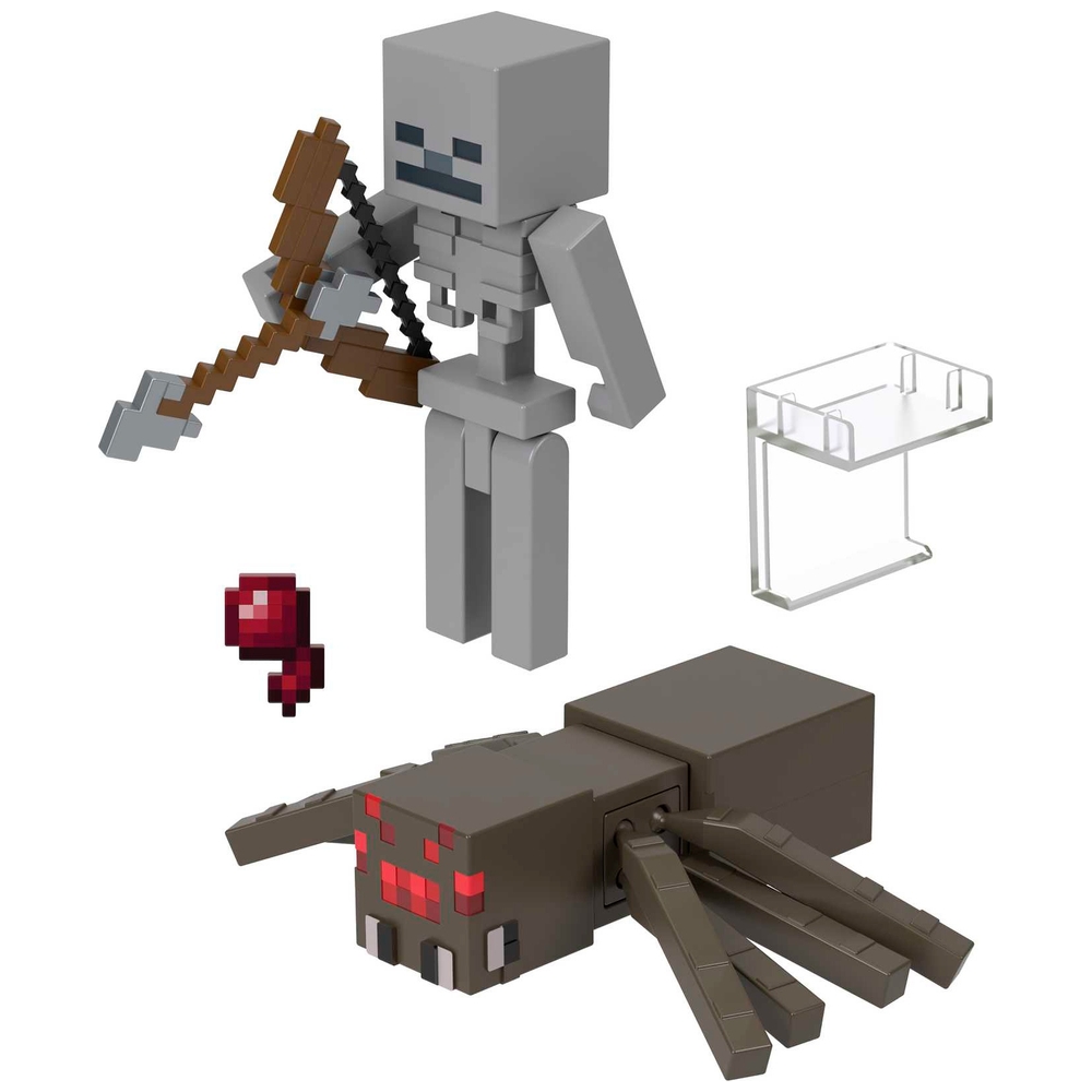 Minecraft Skelett- und Spinnen-Actionfigur