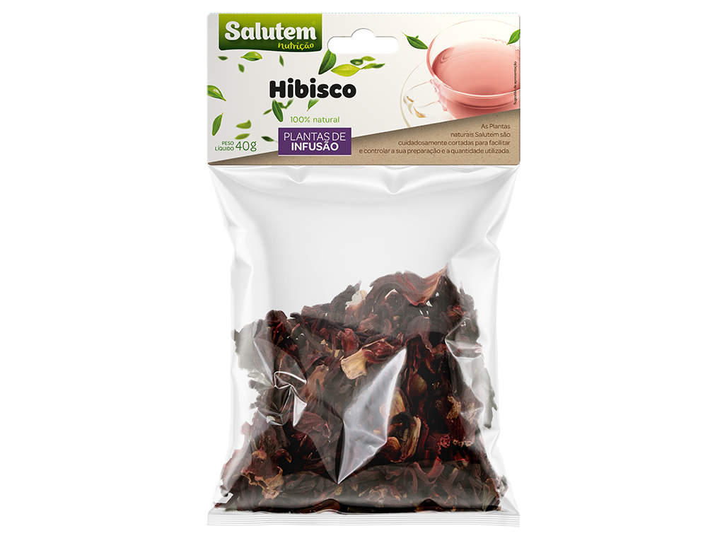 CHÁ SALUTEM EM SACO HIBISCO 40G