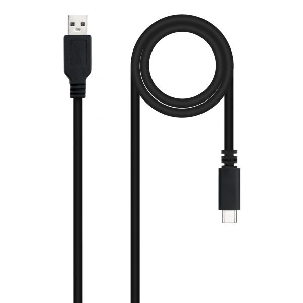 Nanocable Cabo USB 2.0 3A USB-C/M > USB-A/M 1.5 M Black