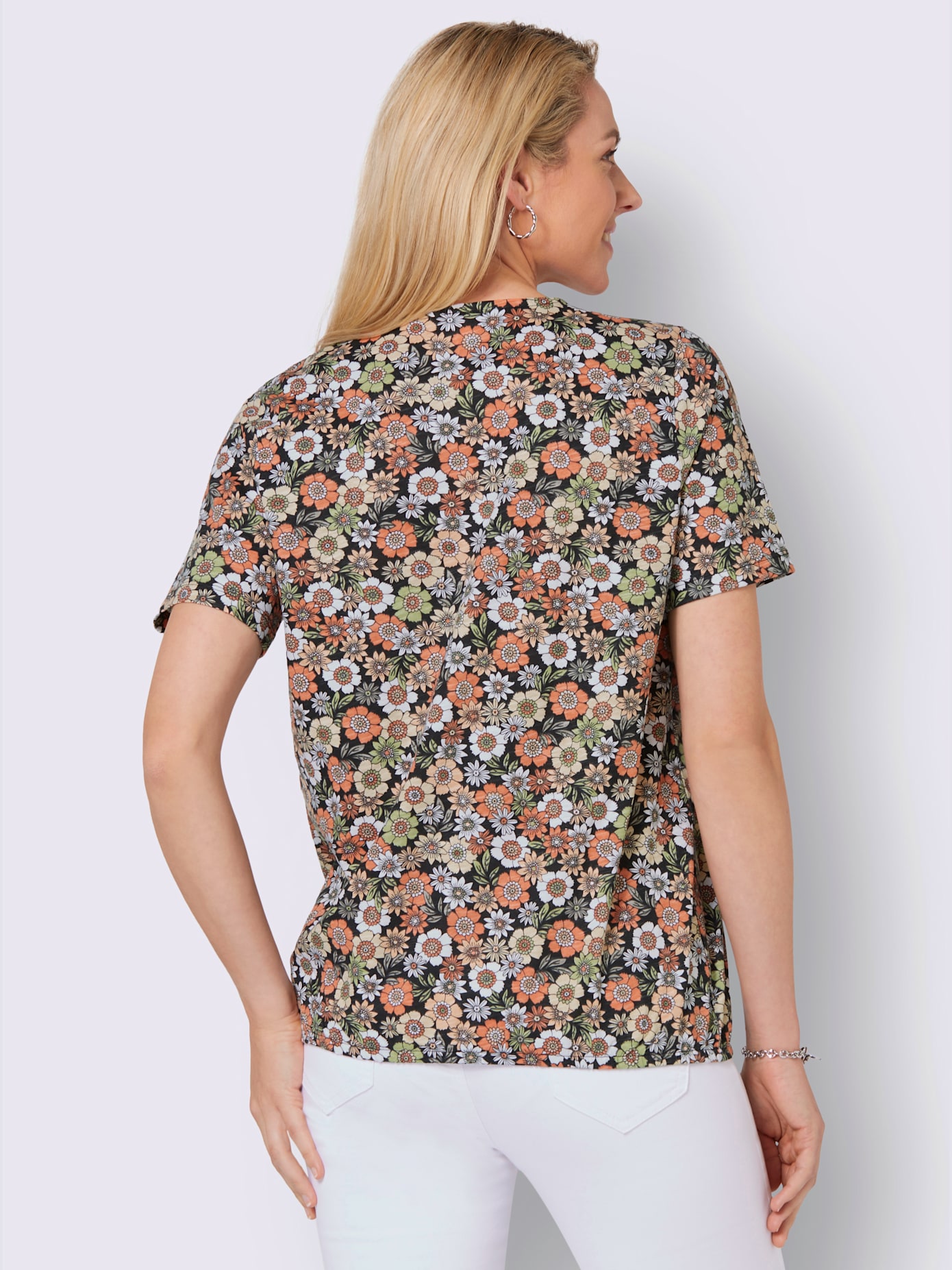T-shirt imprimé coupe affinante