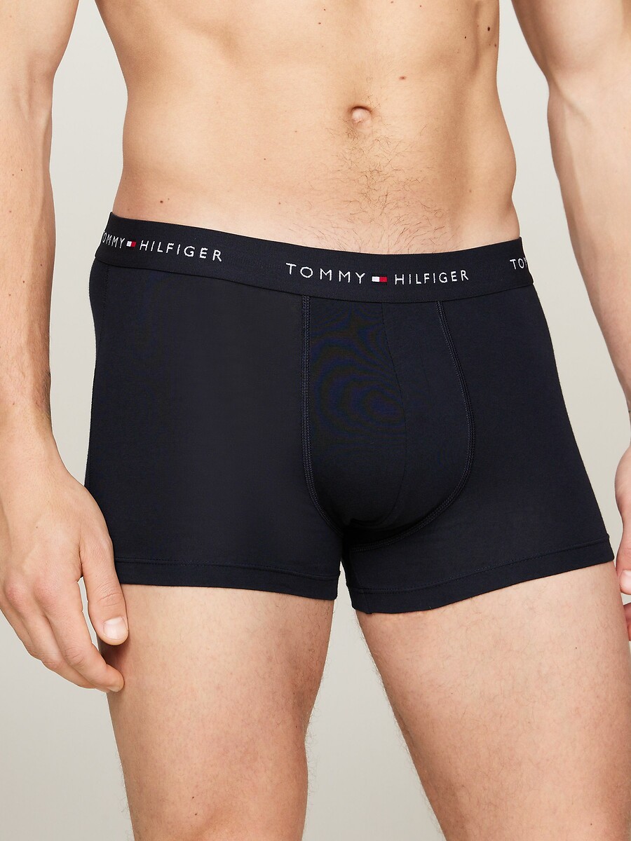 TOMMY HILFIGER<br>Conjunto de 3 cuecas boxer lisas