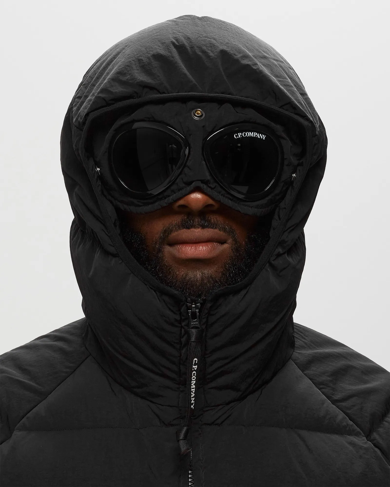 C.P. Company Eco-Chrome R Hooded Down Goggle Jacket
