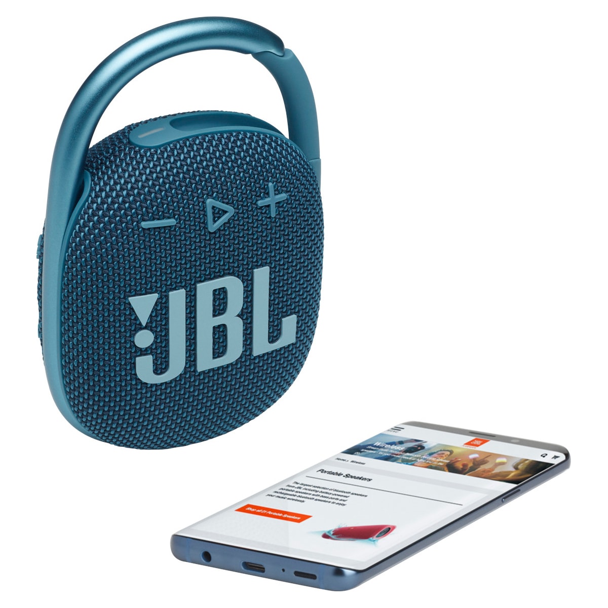 JBL Clip 4 trådløs høyttaler (blå)