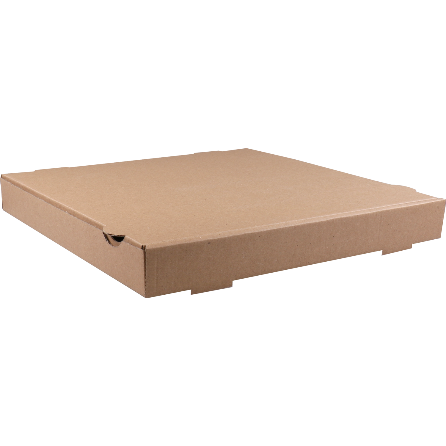 Pizzadoos, golfkarton, 33x33x4cm, americano, bruin