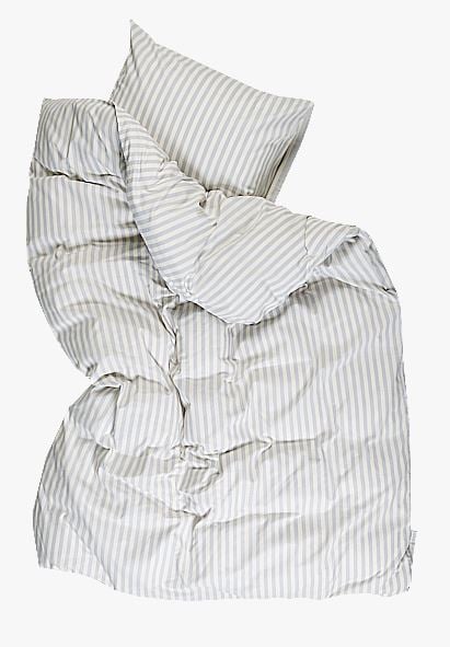 Bomull sengesett rød - 140x220 cm