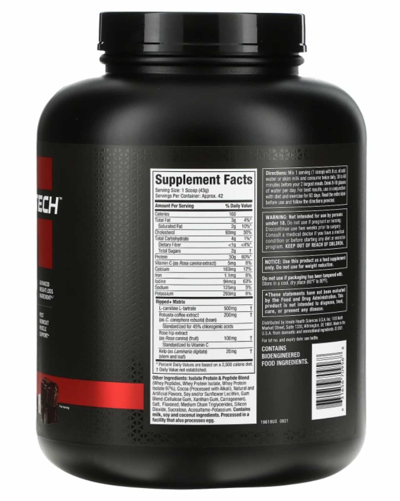 MuscleTech Nitrotech Performane Ripped 1,8 kg
