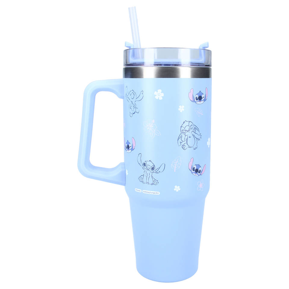 Bottled Bliss Stitch drinkfles - 900 ml - blauw
