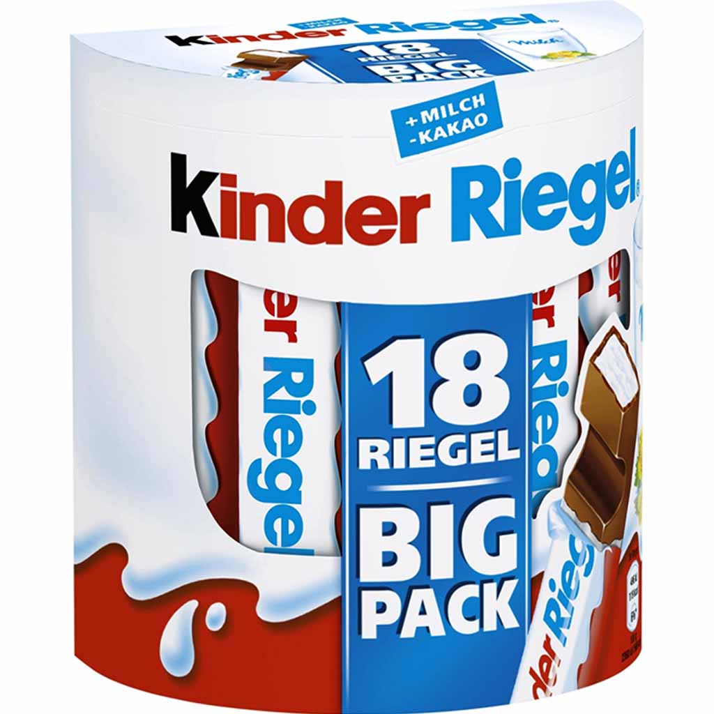 Kinder Riegel Big Pack 18x21g=378g MHD:28.5.25