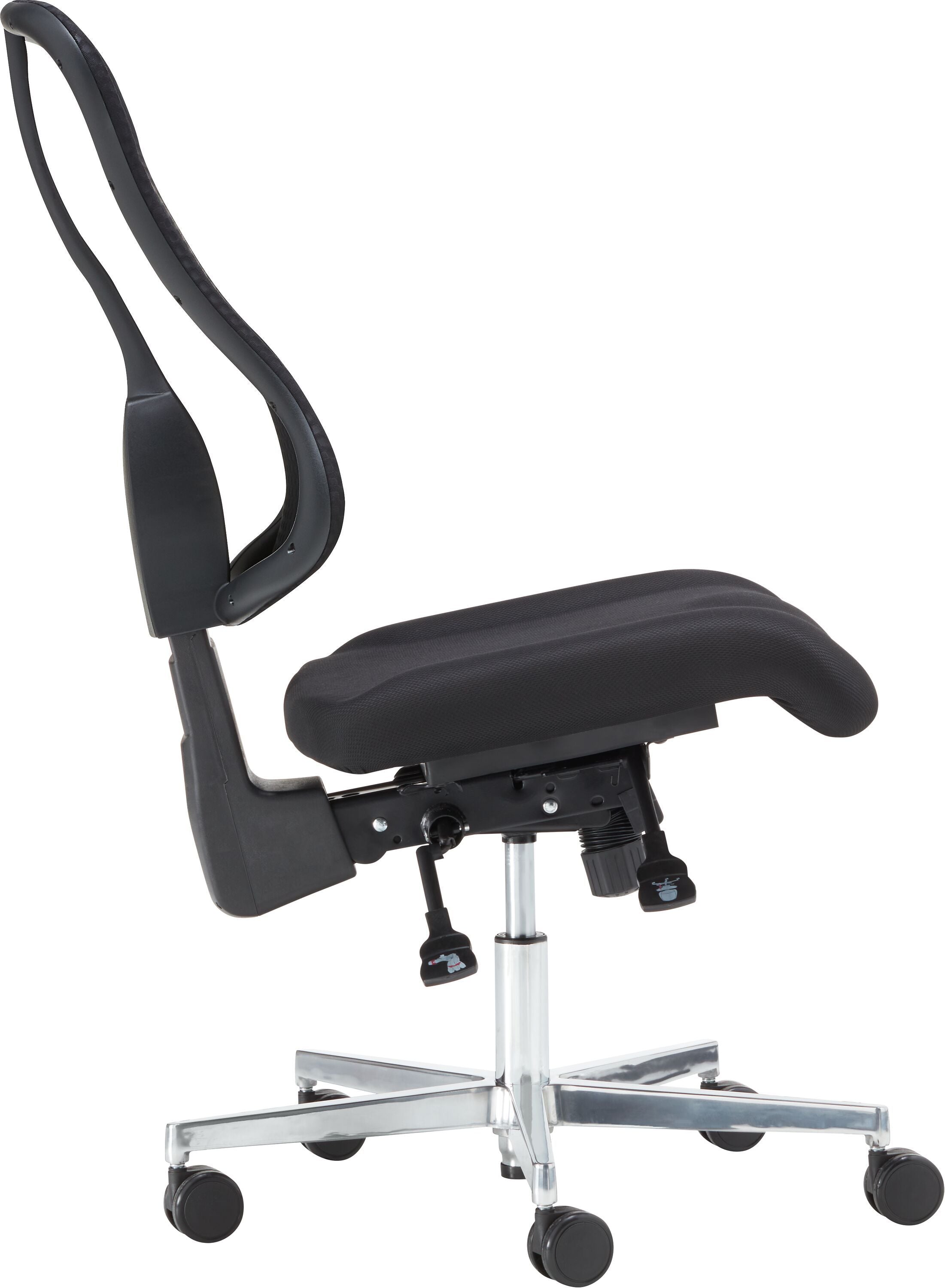 CLEVER Bürostuhl - Schwarz / B: 68.0 cm x T: 68.0 cm x H: 98.0 cm
