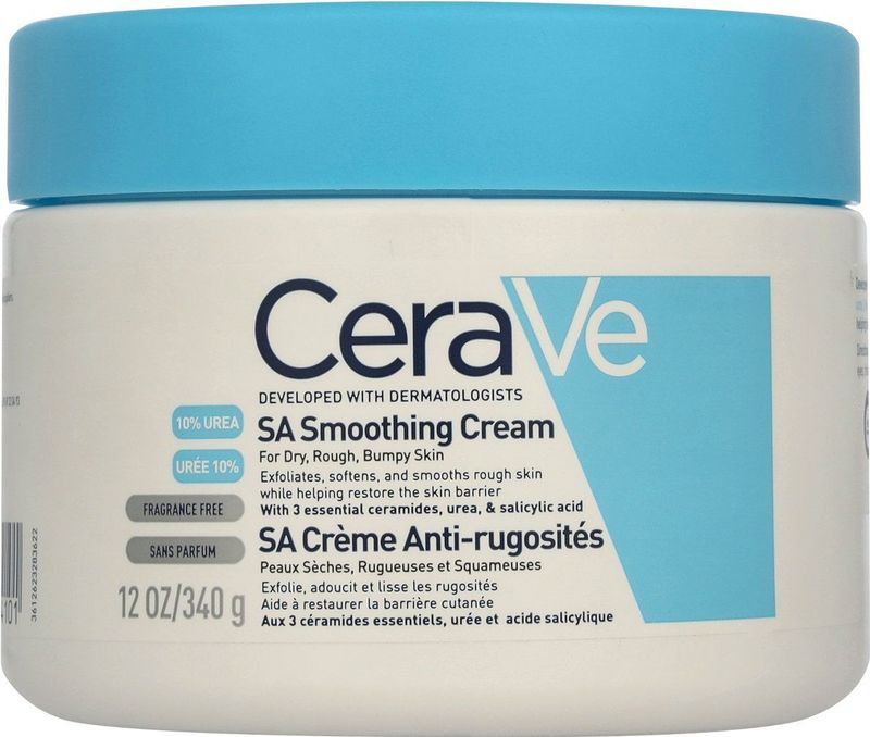 Cerave - SA Anti-Roughness Cream - Gezichtscrub - 340ml - Hydraterende Formule