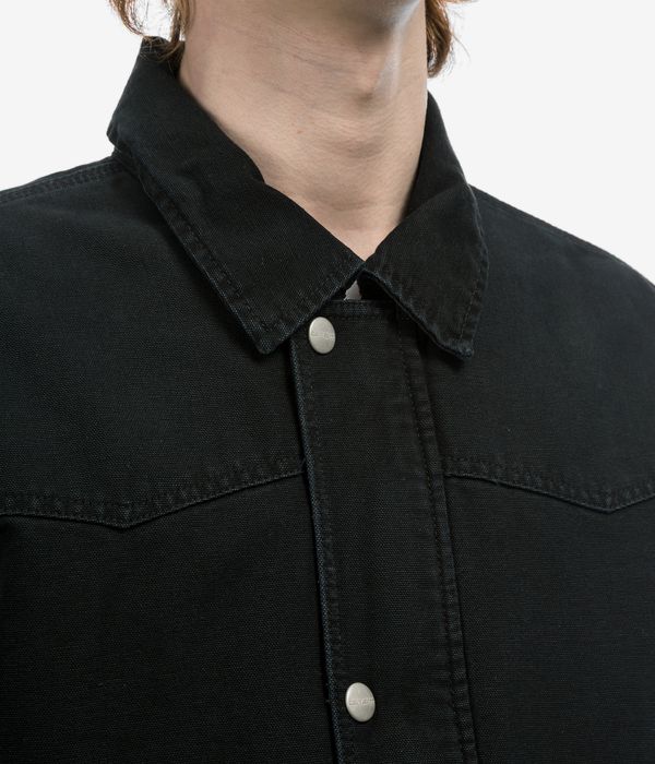 Carhartt WIP OG Santa Fe Coat Organic Dearborn Jacke (black black stone canvas)