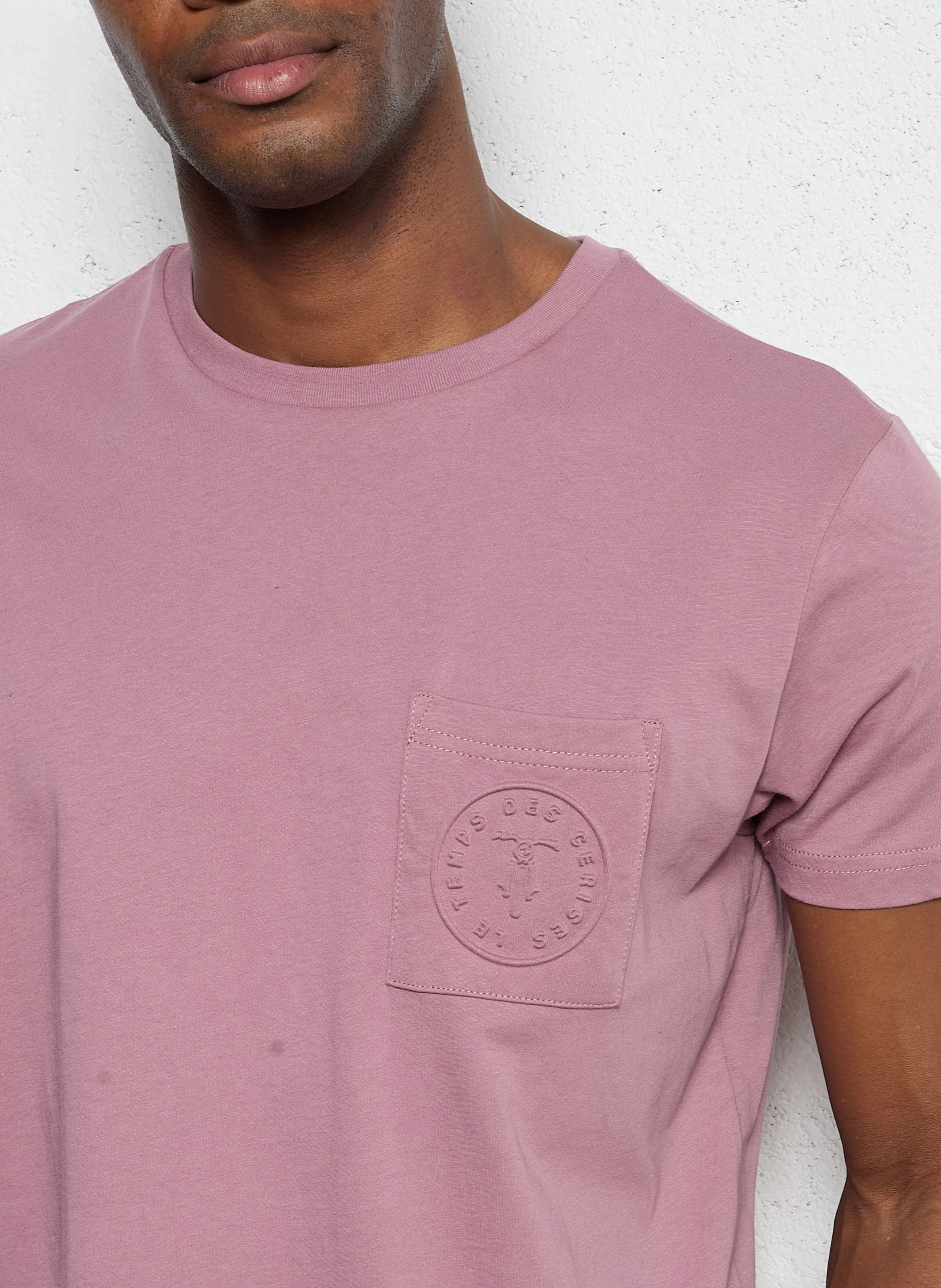 PAIA - Tee-shirt col rond regular-fit en coton | Rose