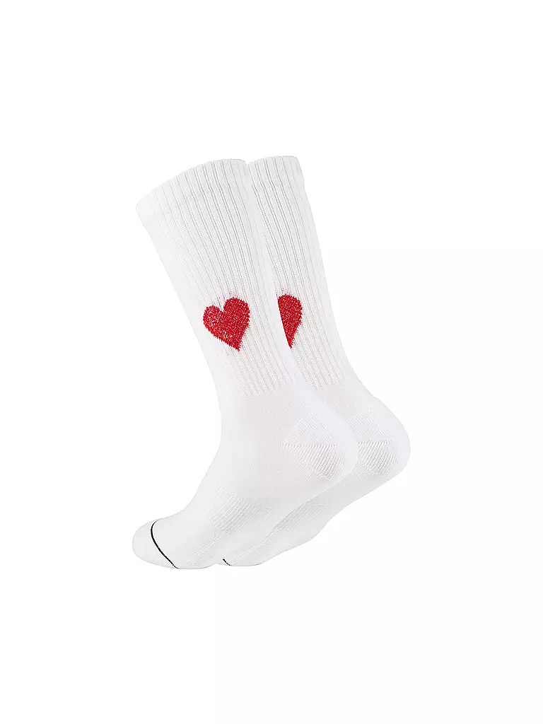 OOLEY Socken ICON GLITTER LOVE weiss weiss