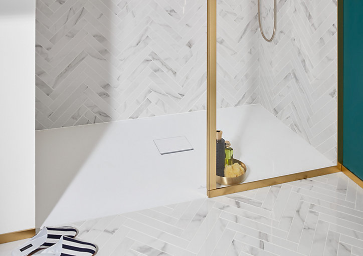 Receveur de douche à poser 90 x 160 cm, blanc, Villeroy & Boch Squaro Infinity