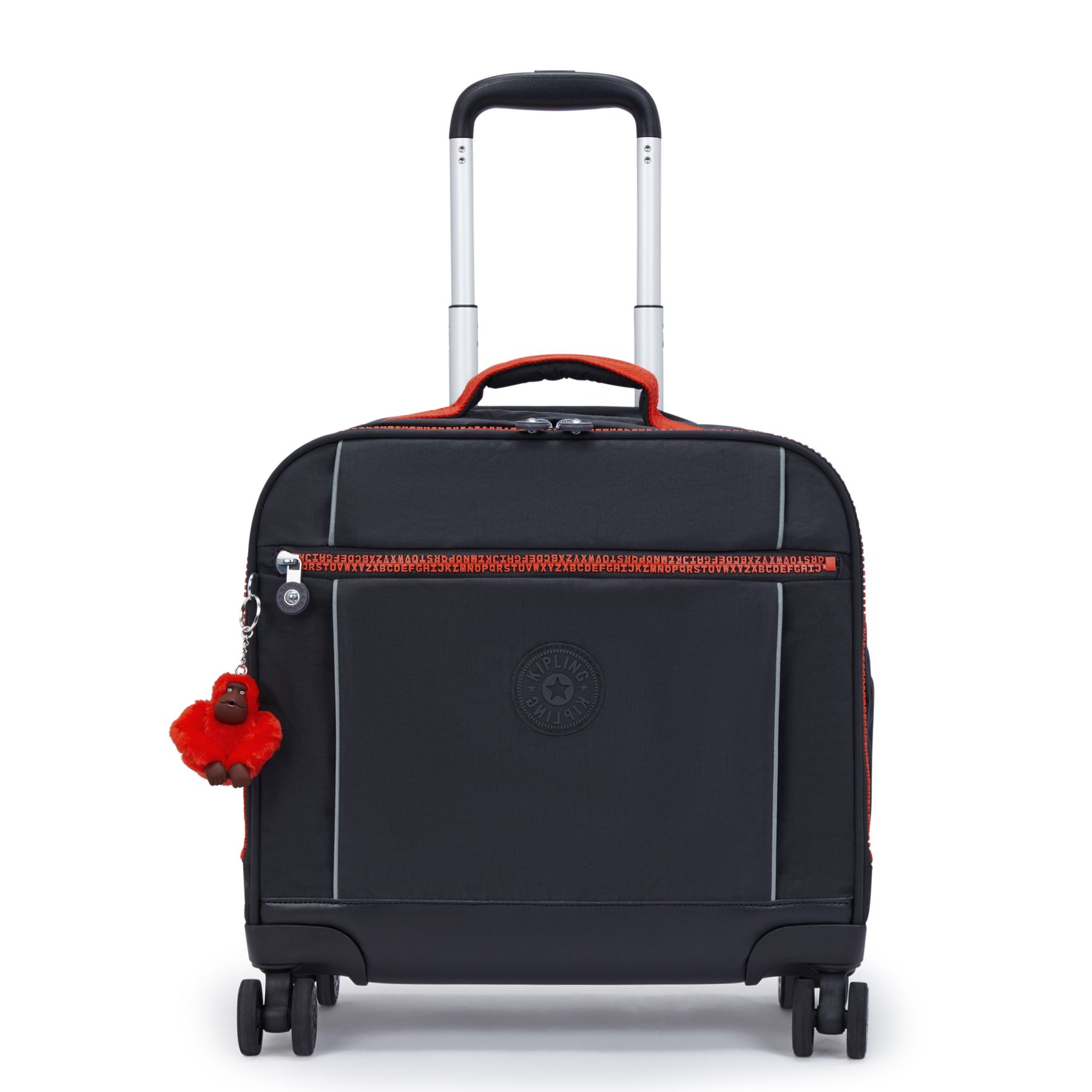 NEW STORIA Sac d'école à 4 roues pour enfants avec compartiment pour ordinateur - Iron Letter Fun