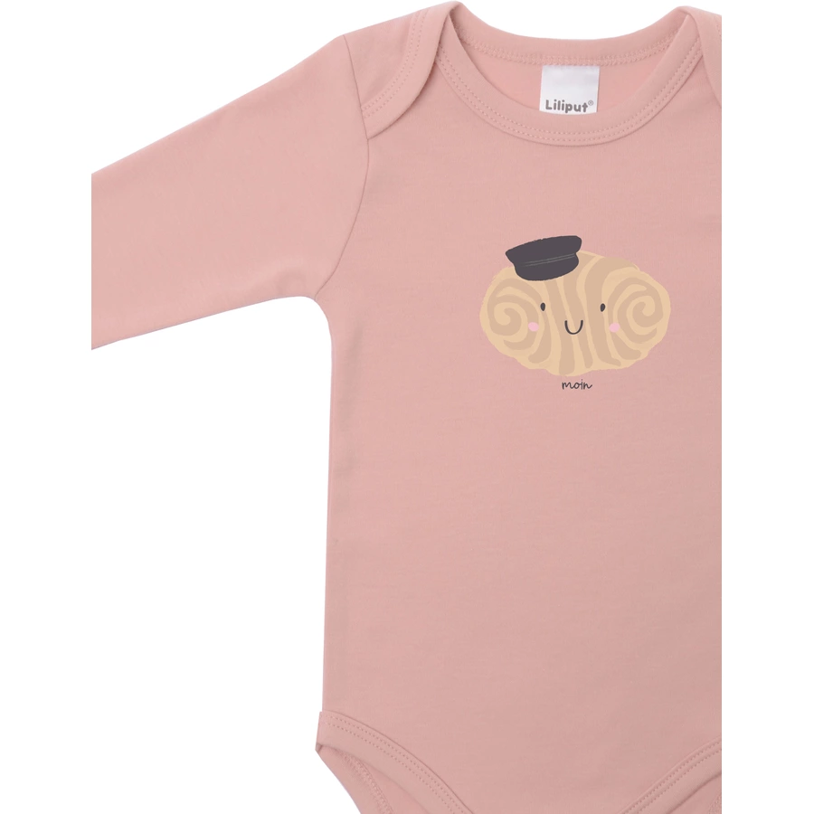 Liliput Langarmbody Franzbrötchen rosa