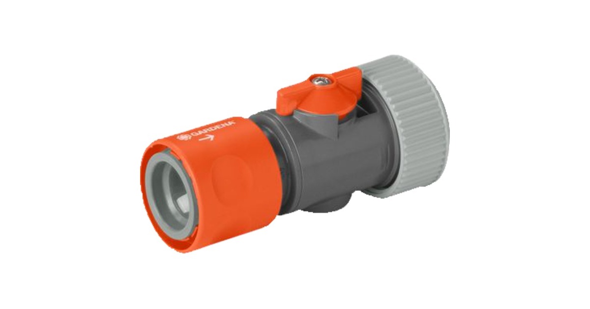 GARDENASlangstuk met reguleerventiel 19 mm (3/4
