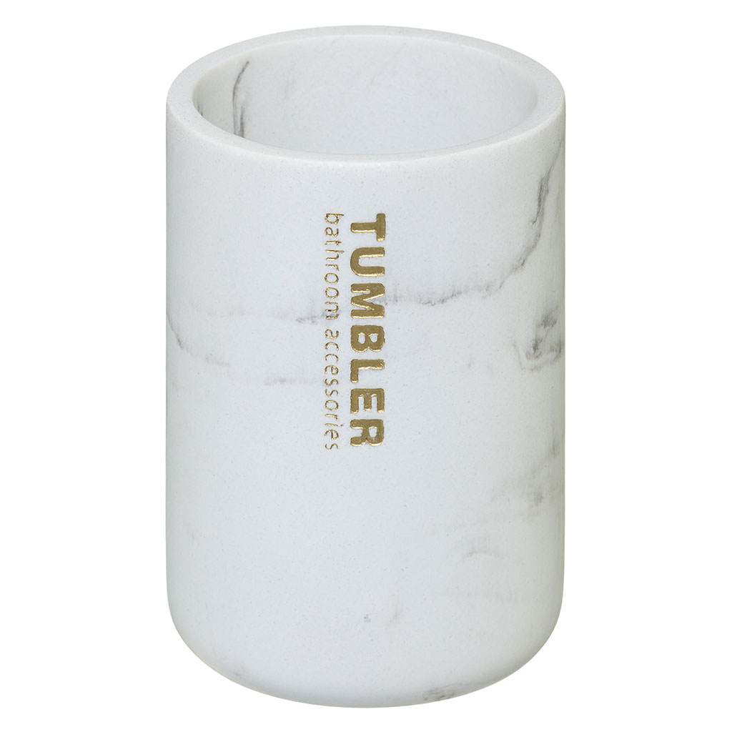 Gobelet plastique marbre D 7.5x11cm